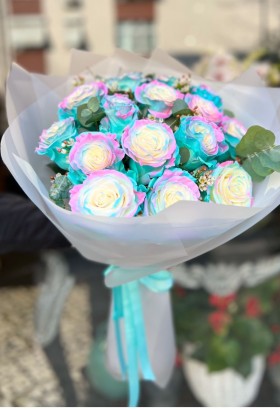 Ekvator Blue Rose Bouquet