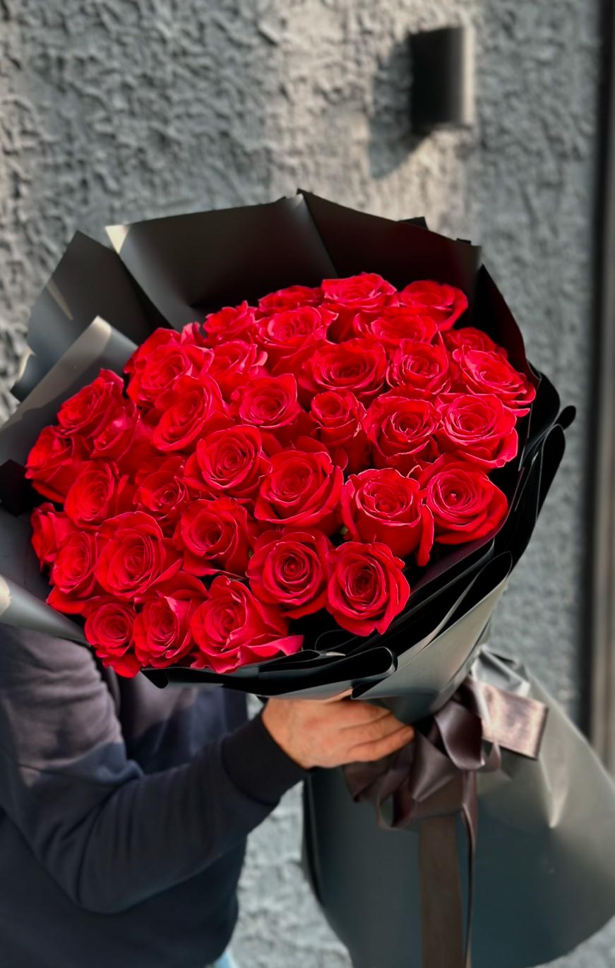 35 Red Equator Rose Love Bouquet